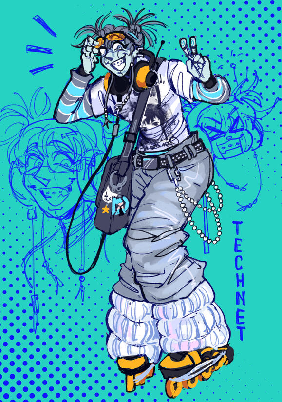 full render (+headshot sketches)